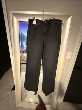 Free People women’s Black Wide-Leg Jeans - Casual Flared Style